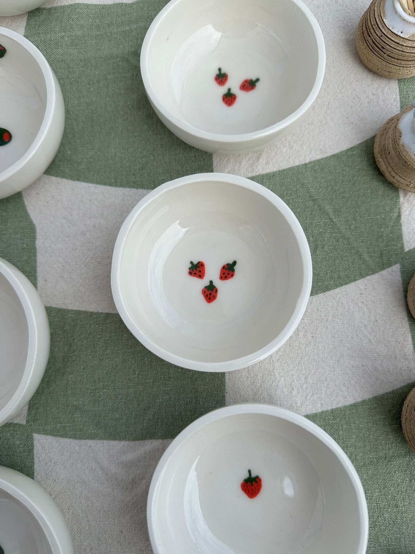 hand painted tiny bowls