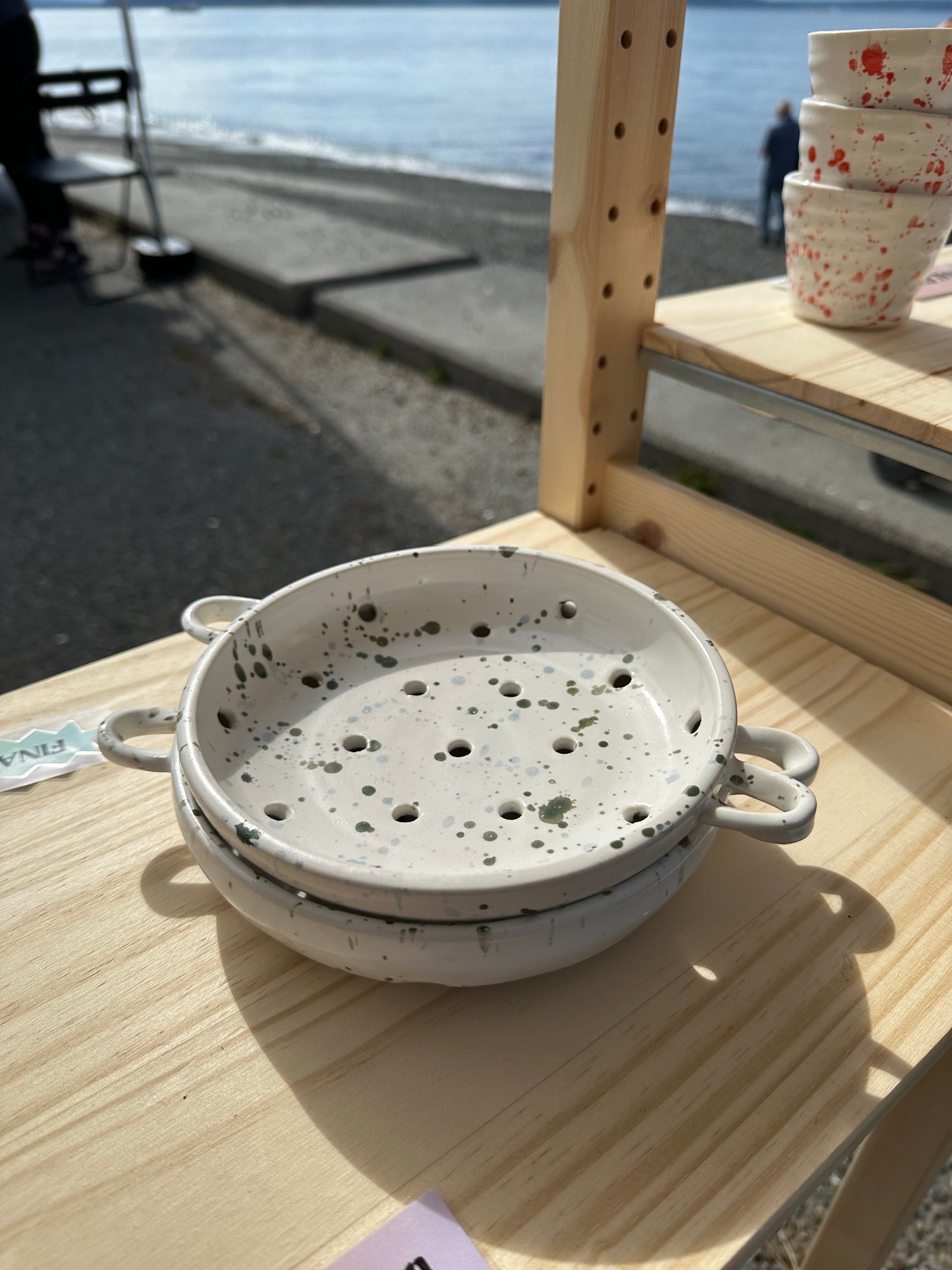 wheel thrown colanders