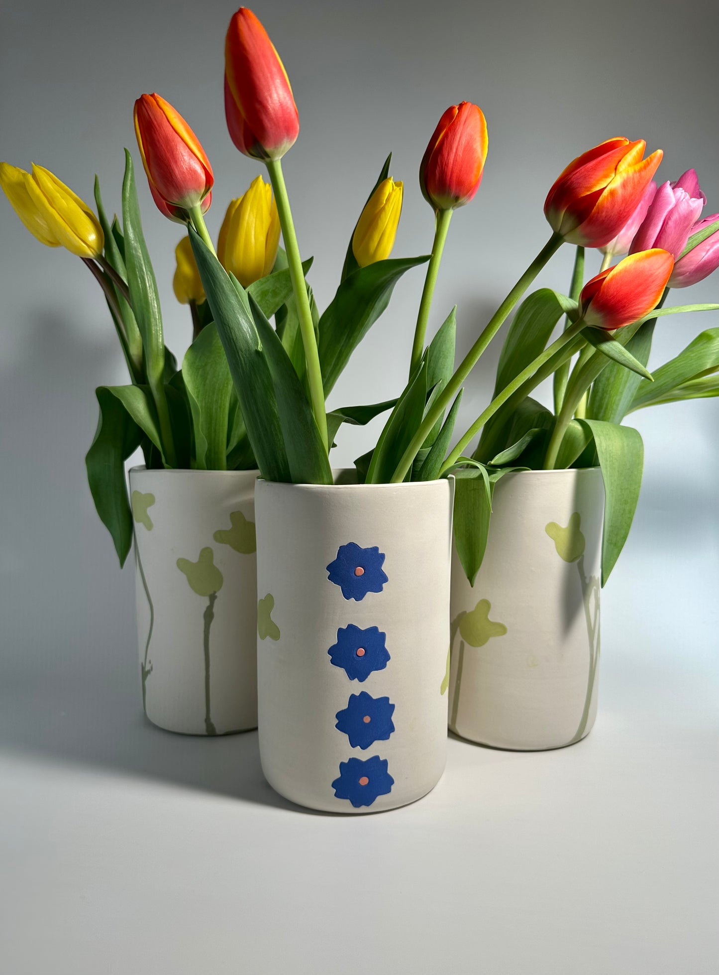Folk Art Collection Porcelain Vase