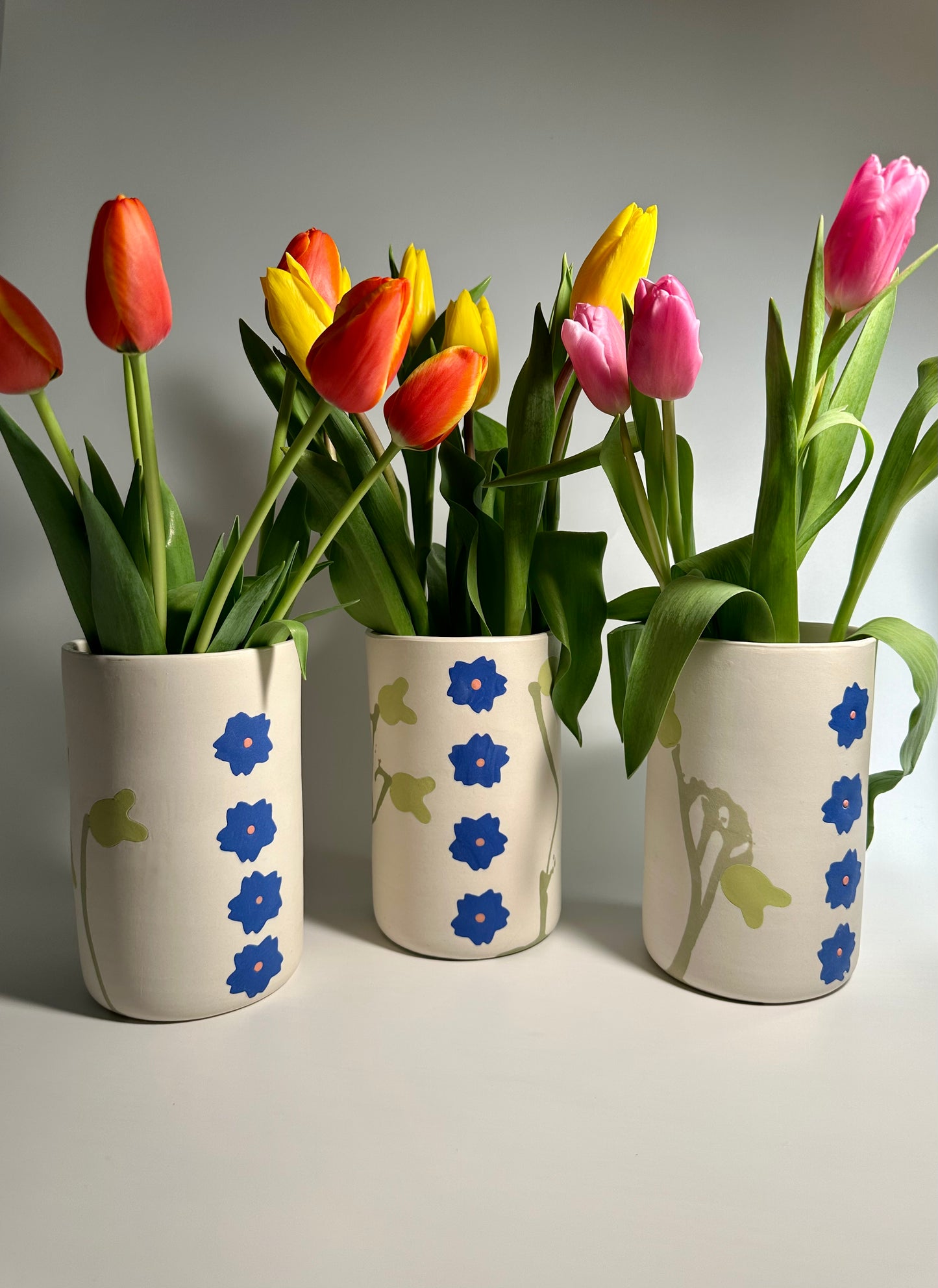 Folk Art Collection Porcelain Vase