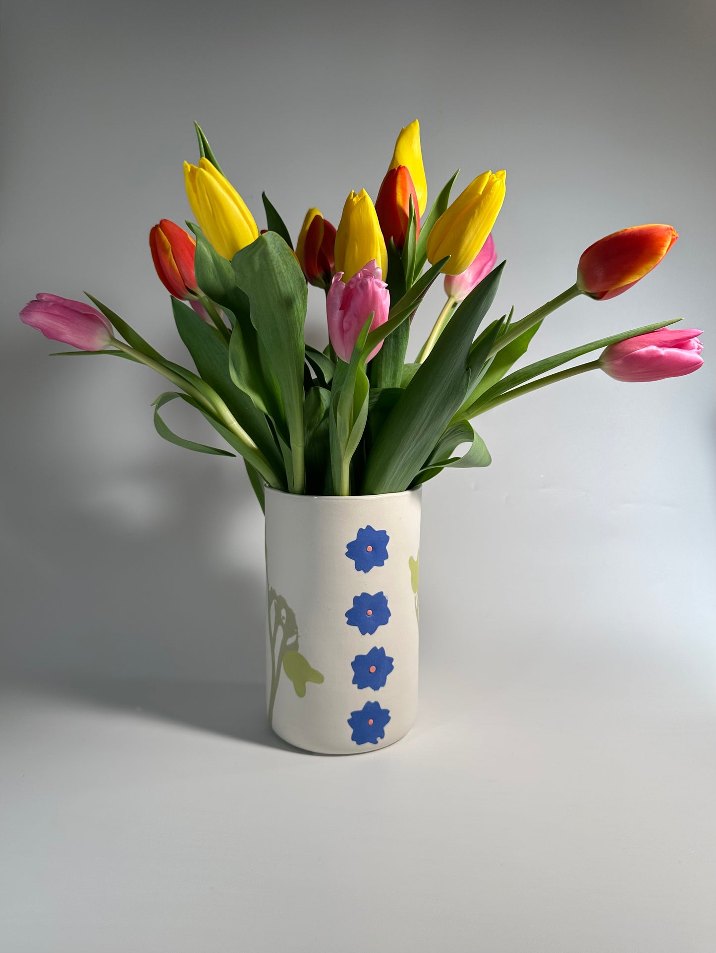 Folk Art Collection Porcelain Vase