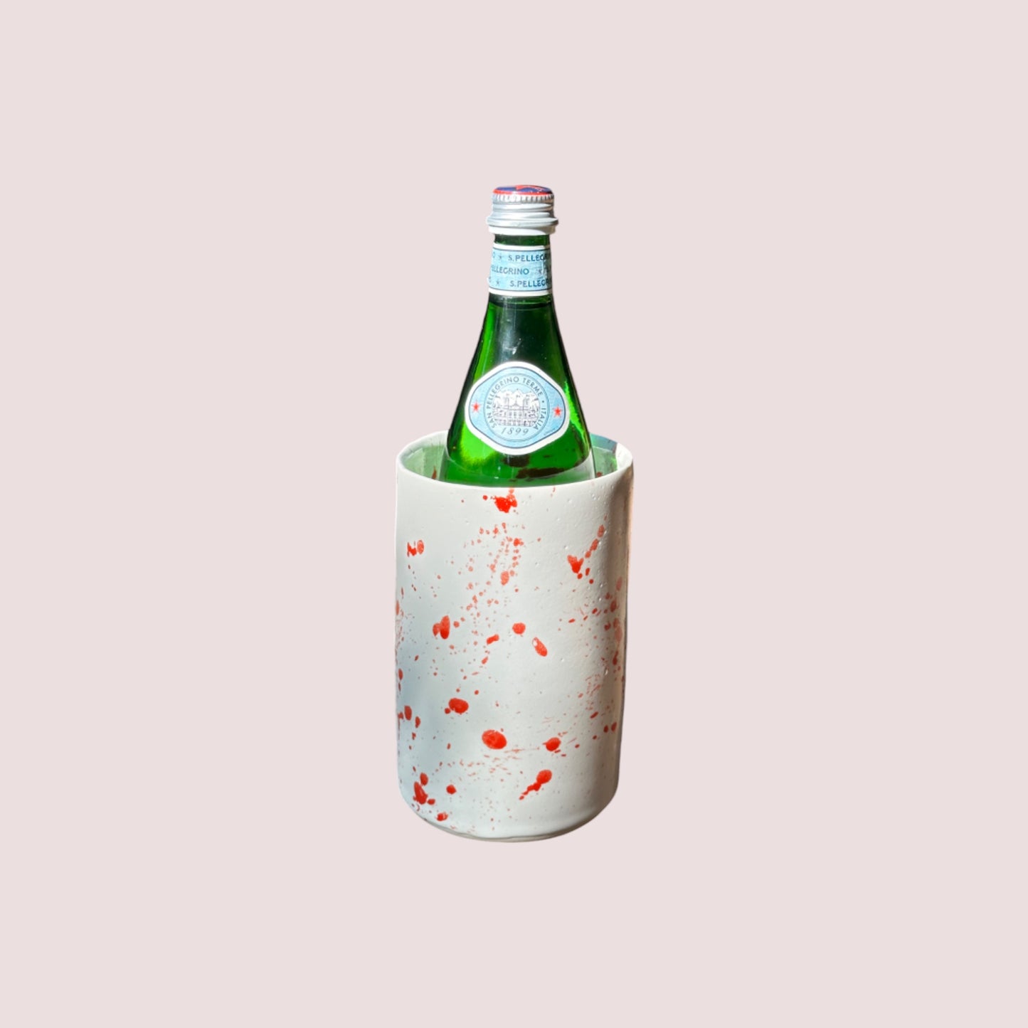 splatter wine chiller, vase, utensil holder