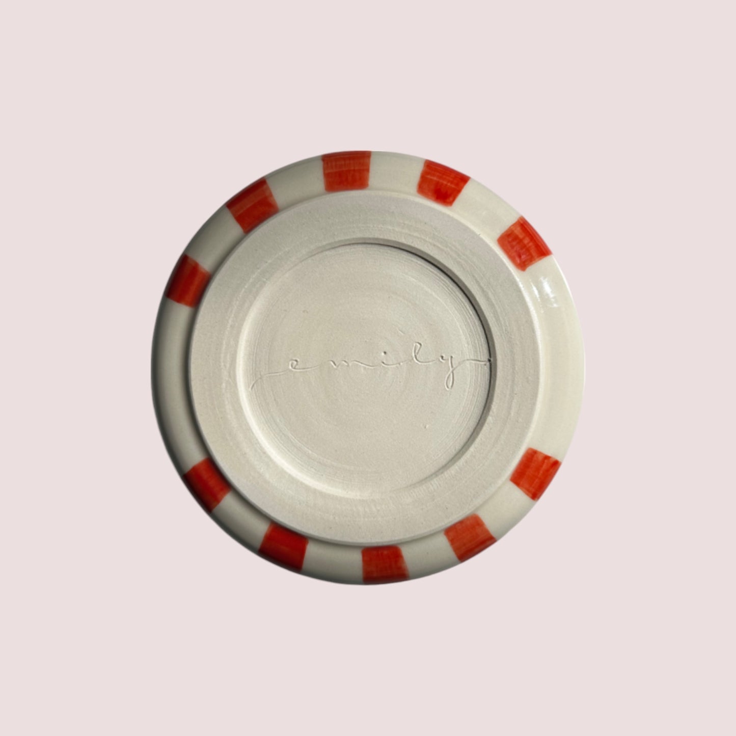 MADE TO ORDER: wheel thrown swirl plates