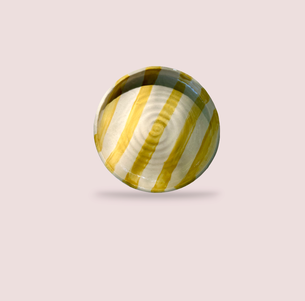 MADE TO ORDER: wheel thrown swirl plates