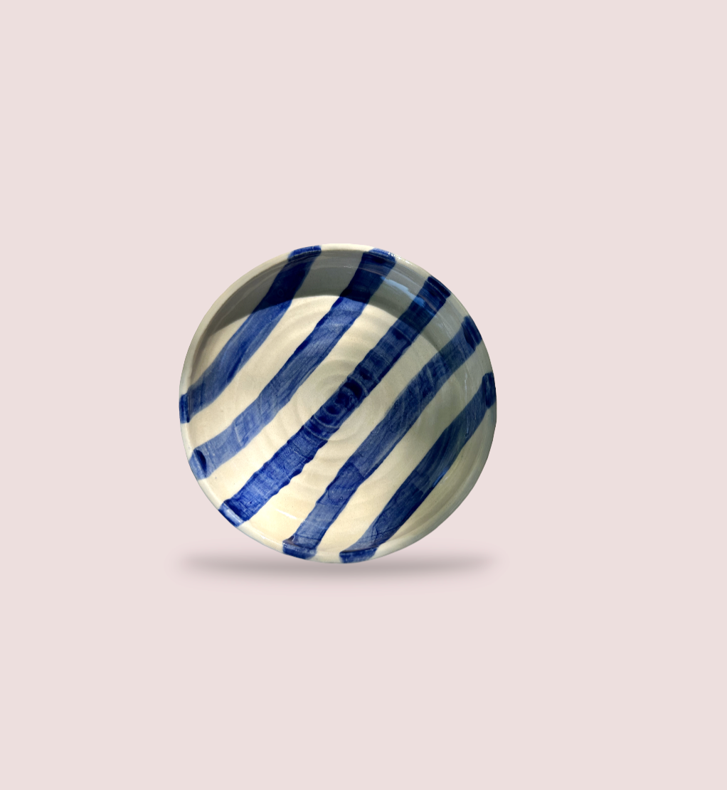 MADE TO ORDER: wheel thrown swirl plates
