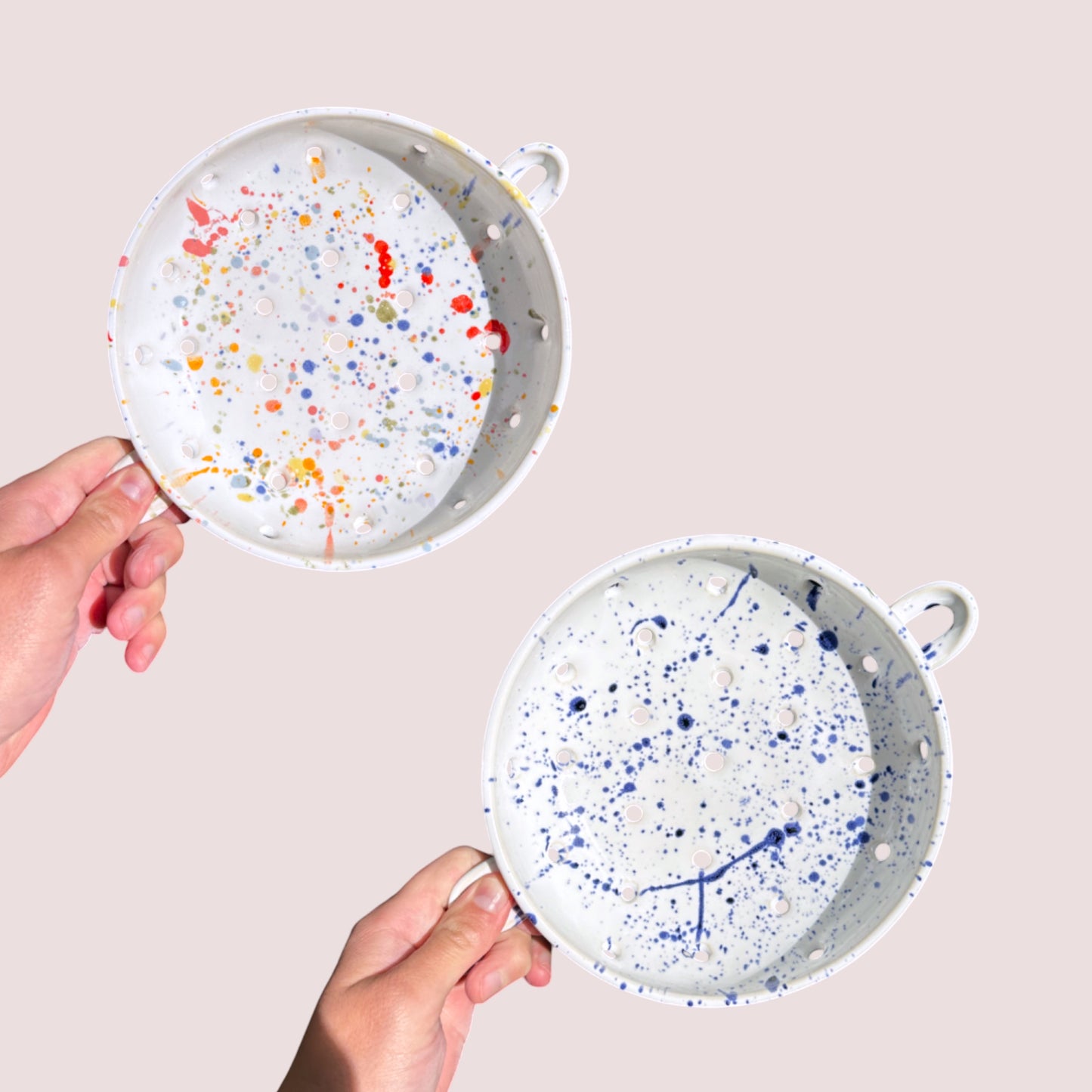 wheel thrown colanders