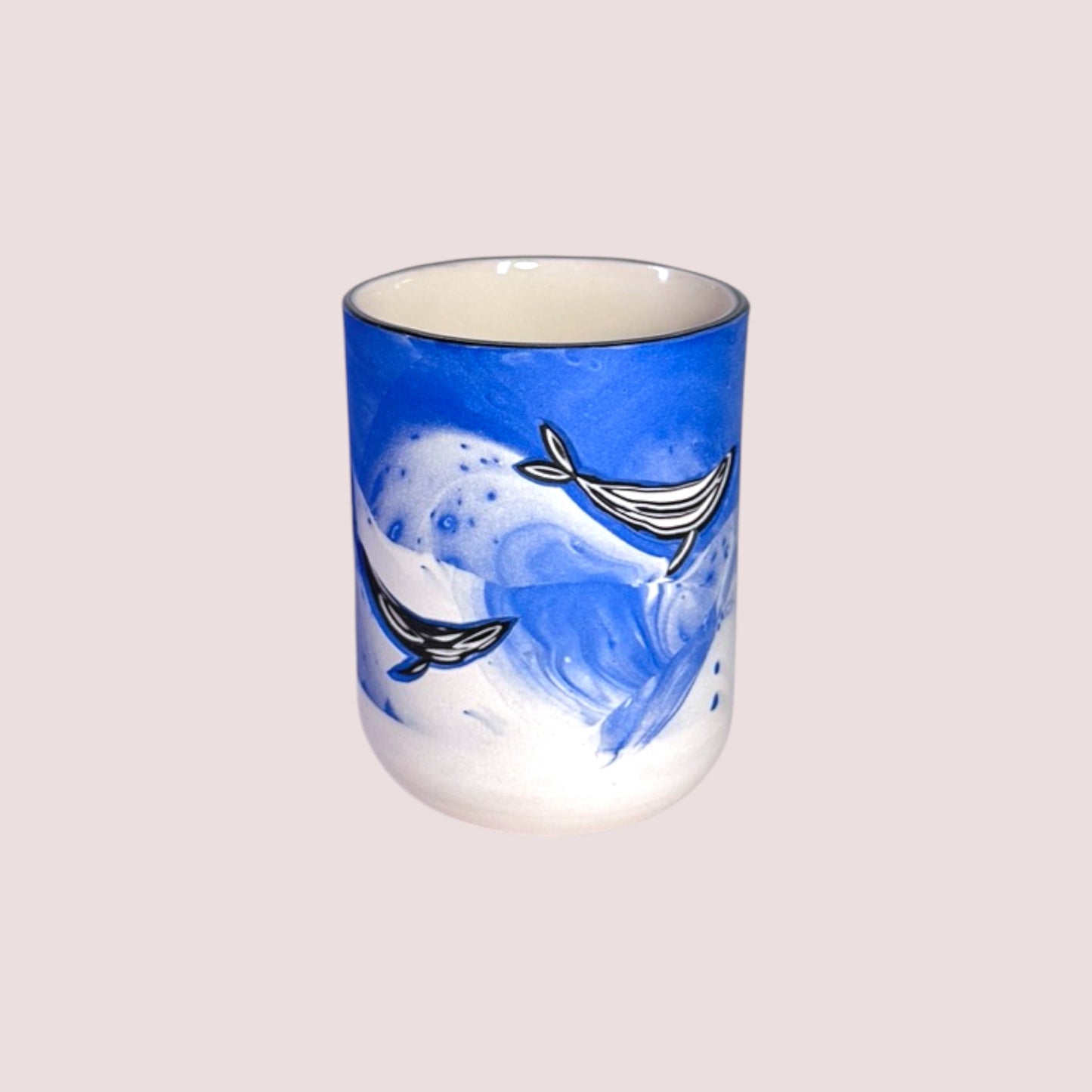 Carved Whale Highball Tumblers