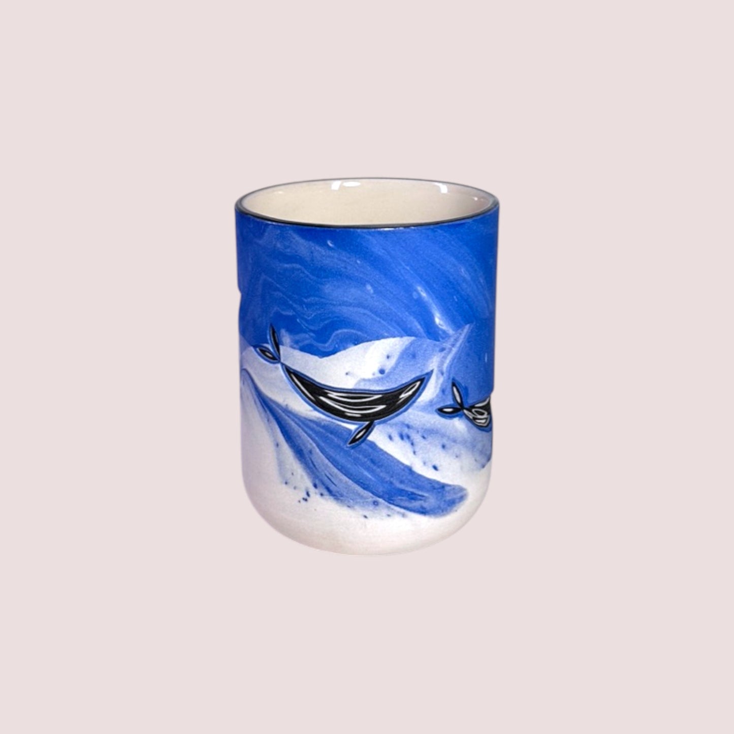 Carved Whale Highball Tumblers