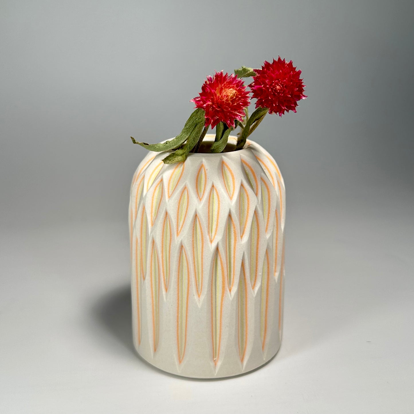 Little Gems: Colorful Carved Bud Vases