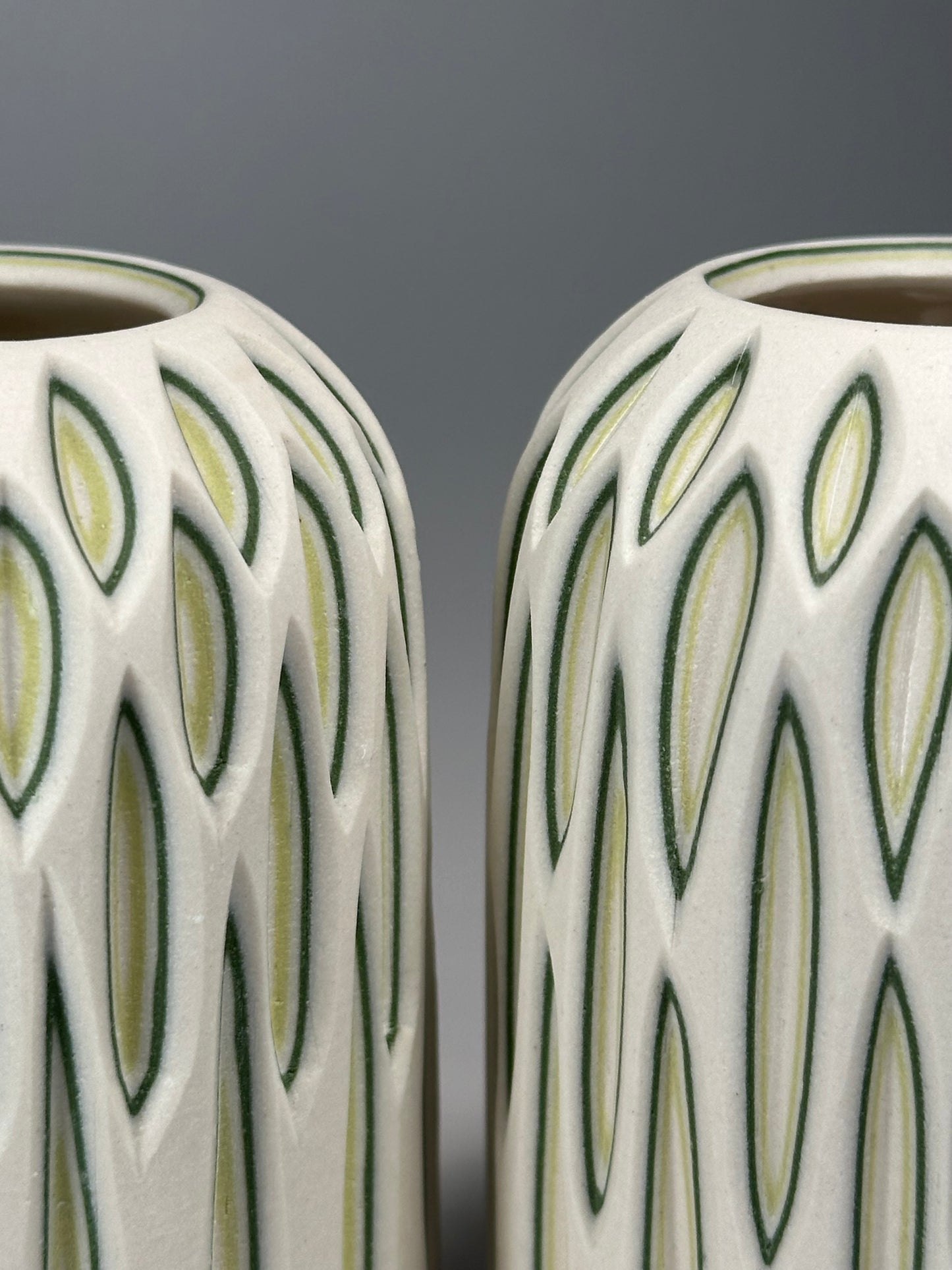 Little Gems: Colorful Carved Bud Vases