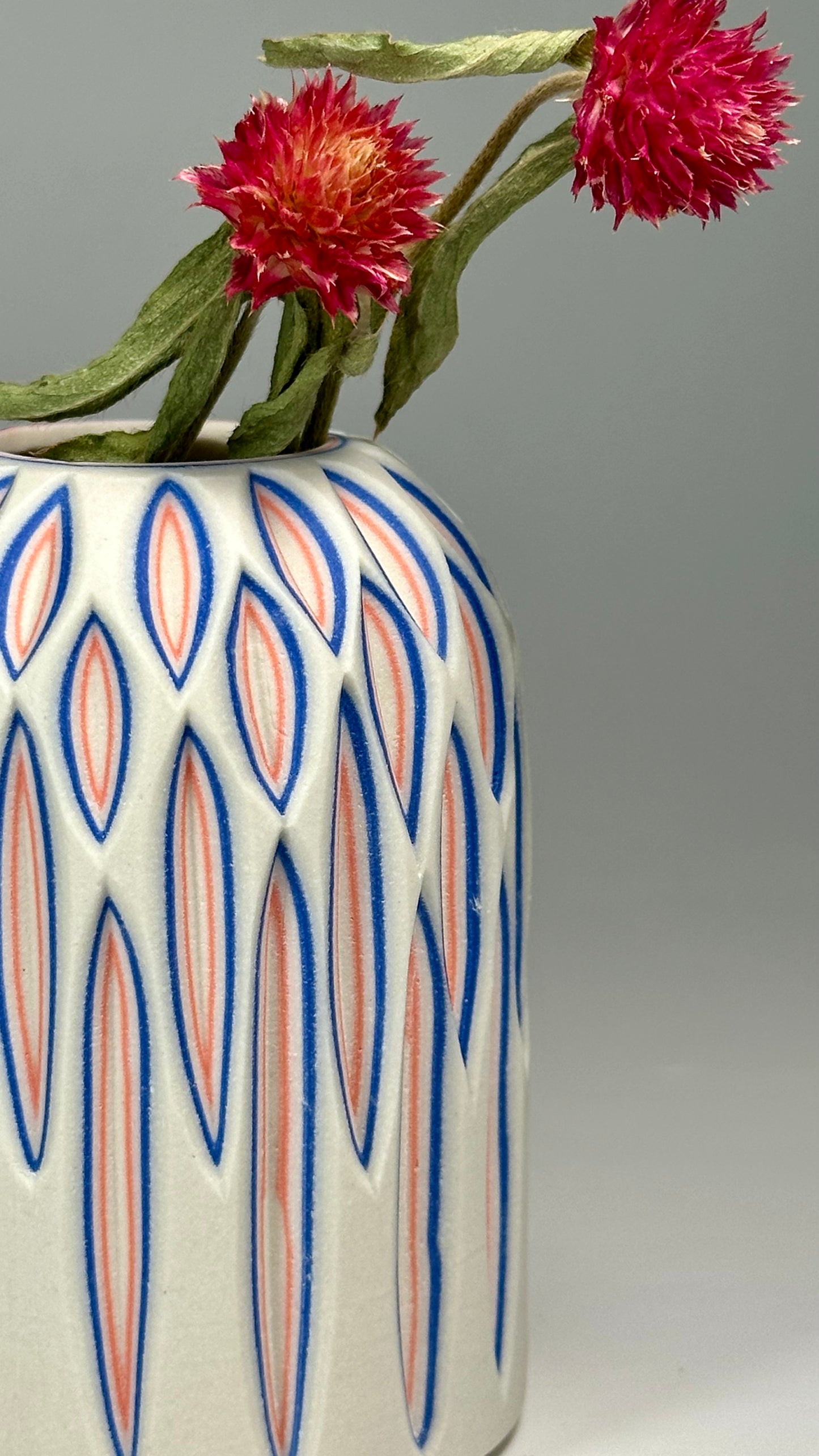 Little Gems: Colorful Carved Bud Vases