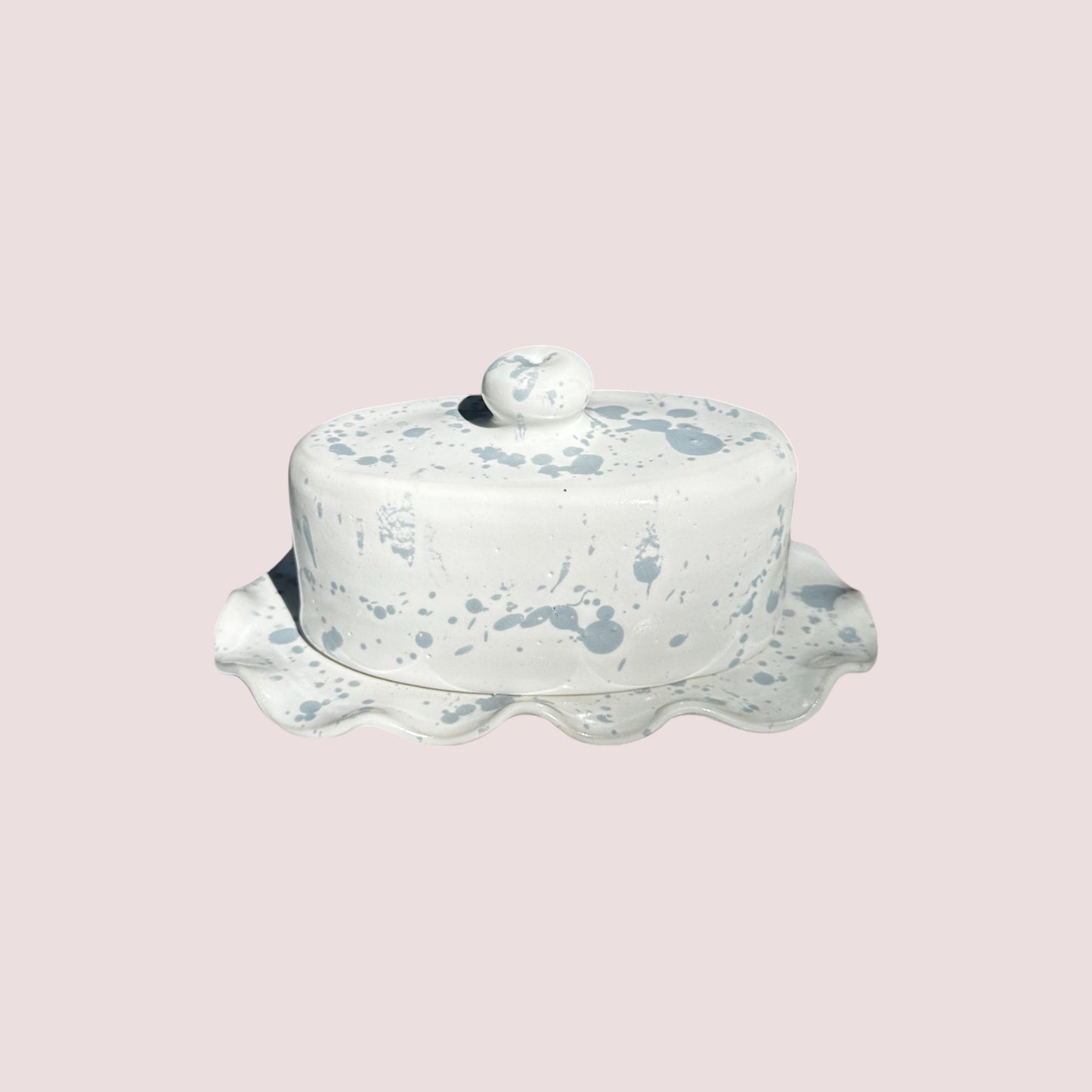 ruffle butter dish