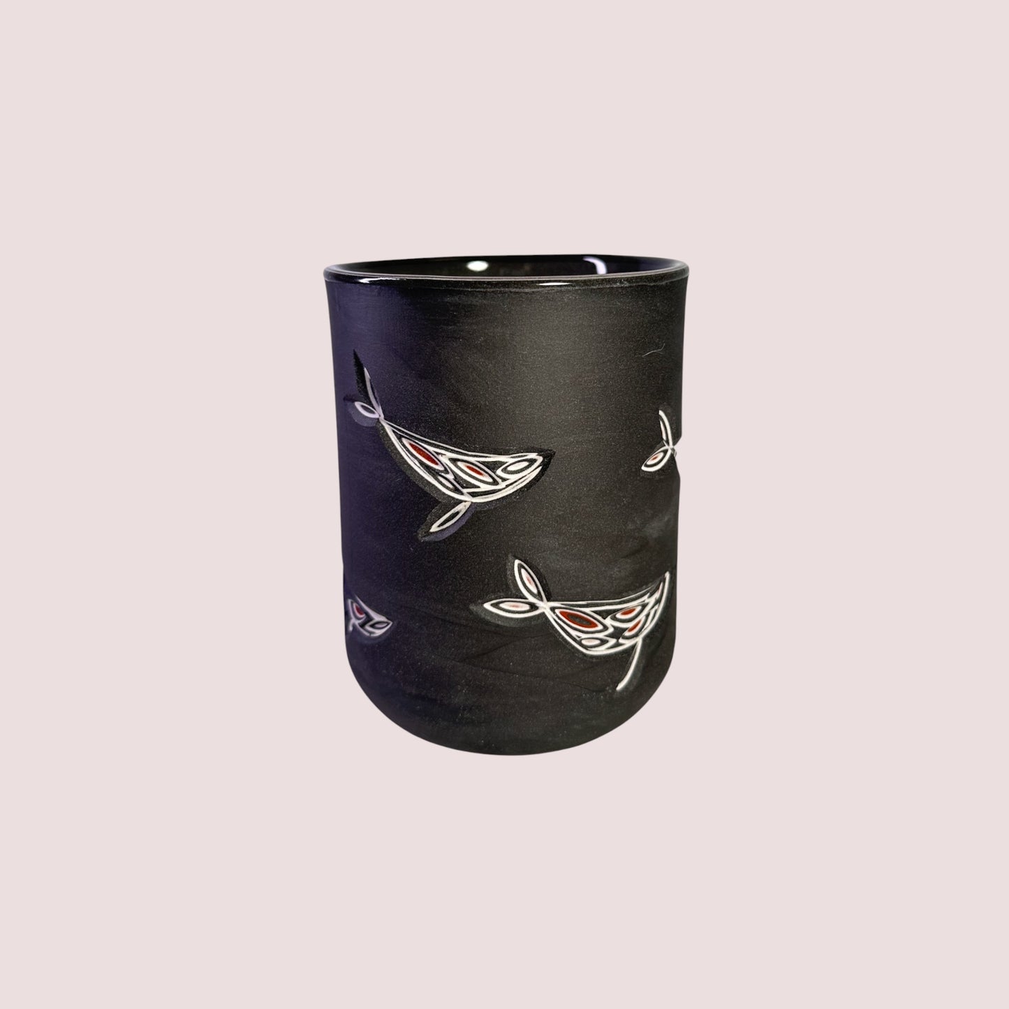 Carved Whale Highball Tumblers