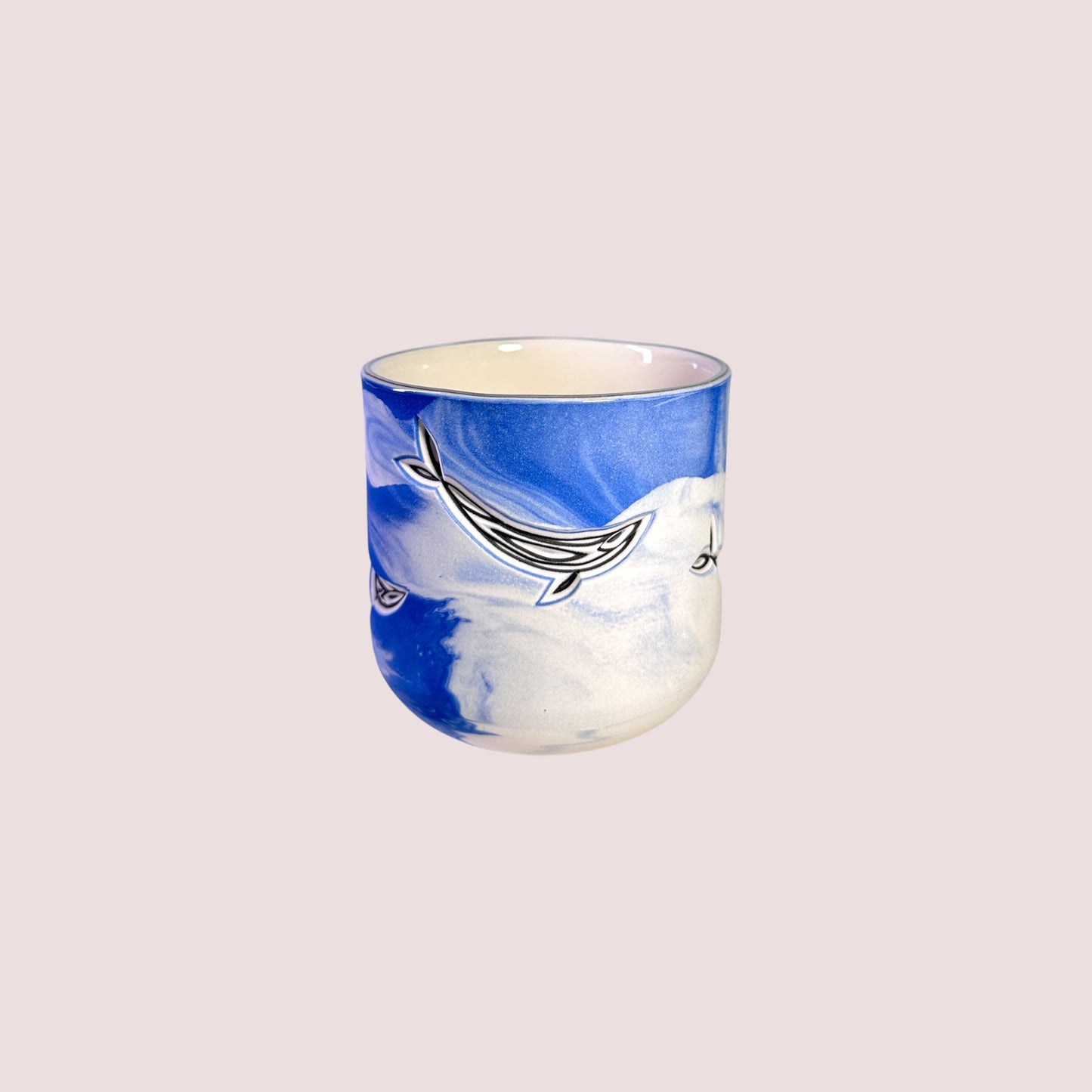 Carved Whale Lowball Tumblers