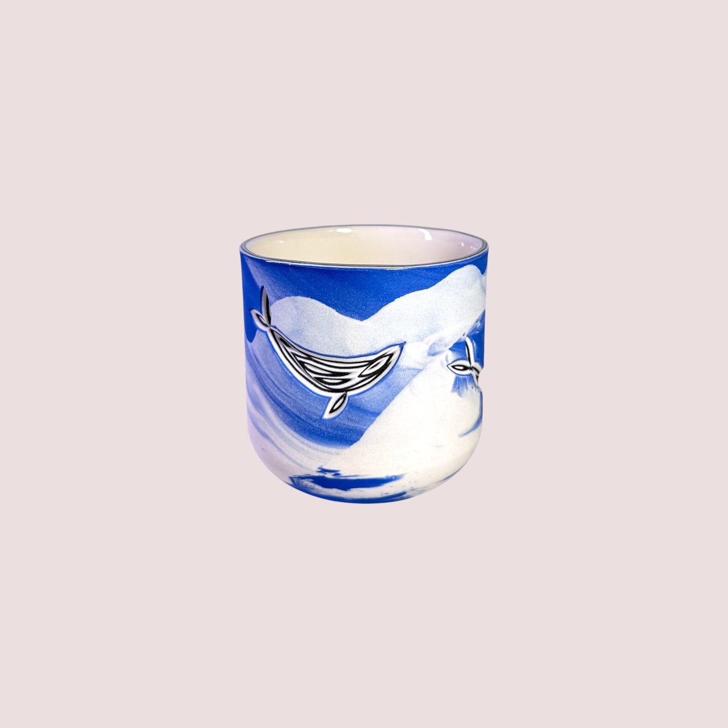 Carved Whale Lowball Tumblers